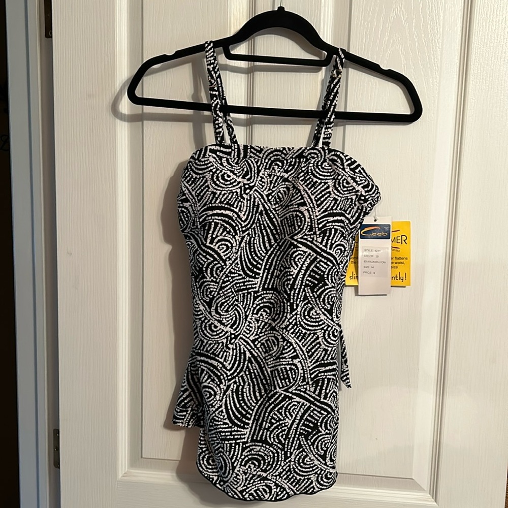NWT CEEB Tummy Trimmer Swimsuit Size 14